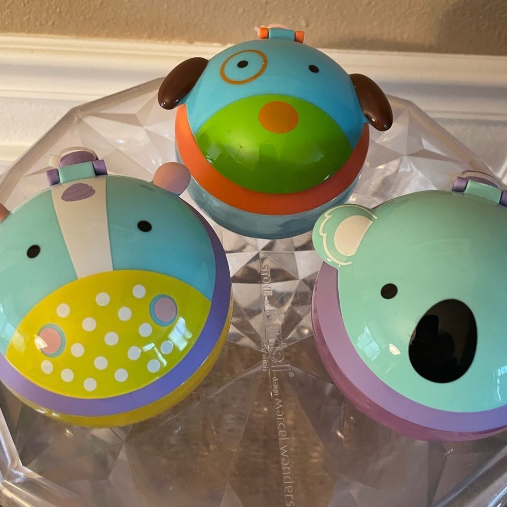Skip Hop Kids Snack Containers x 3